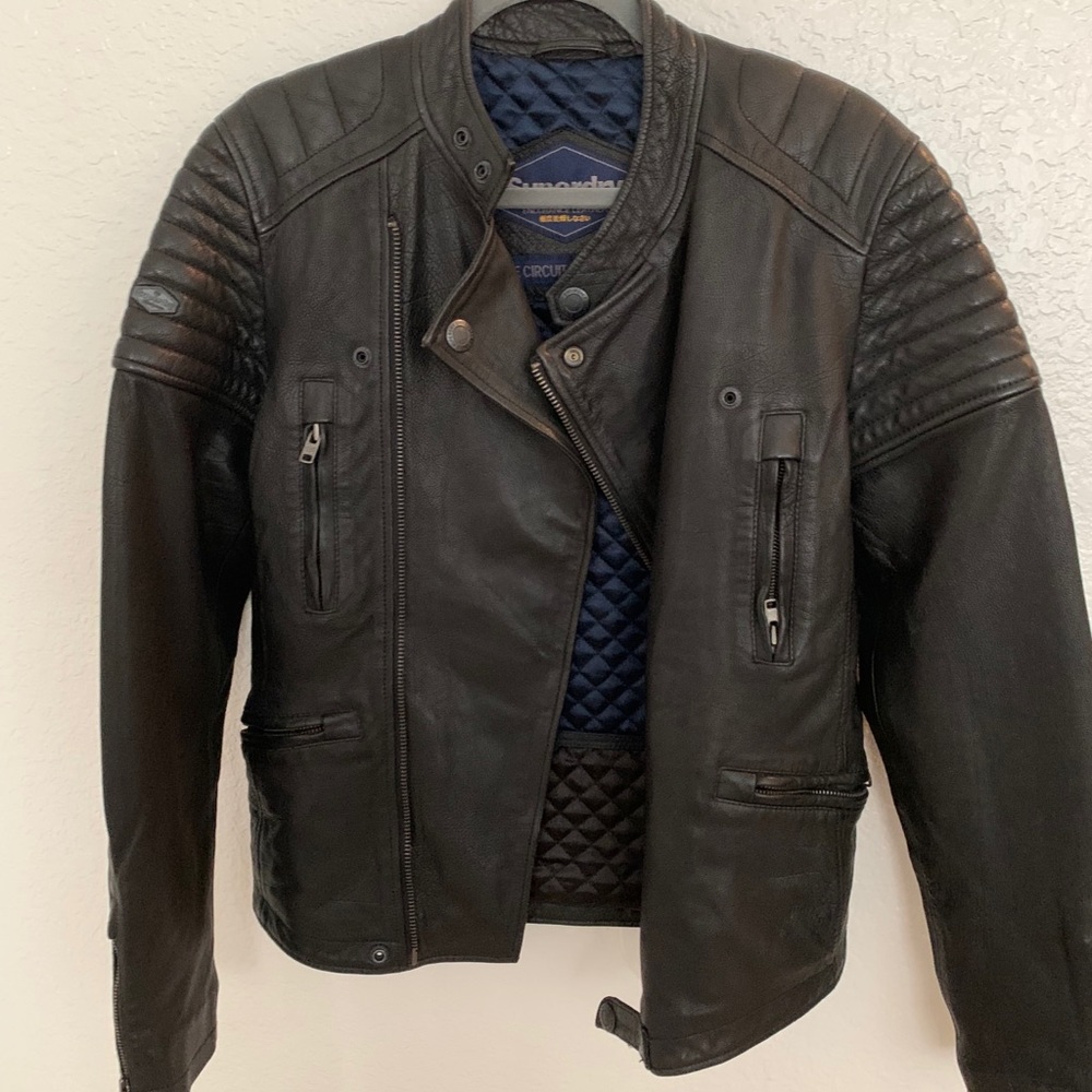 Super dry leather jacket